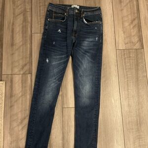 Zara Men's Dark Blue Skinny Jeans